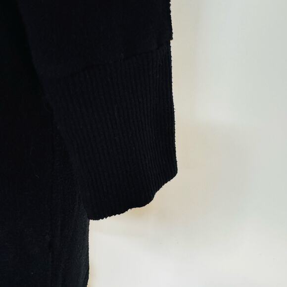 Michael Stars Womens Black Scoop Neck Long Tunic Top Size Medium - Picture 2 of 7